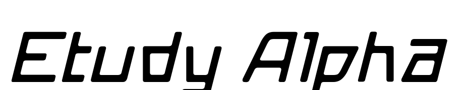 Etudy Alpha Font Download Free