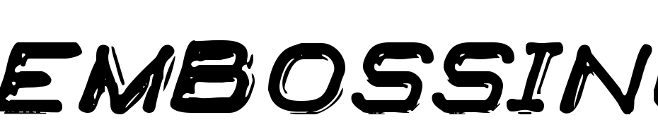 Embossing Tape 2 (BRK) Font Download Free