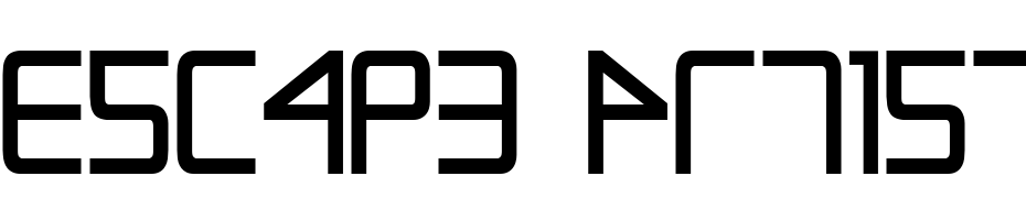 Escape Artist Bold Font Download Free