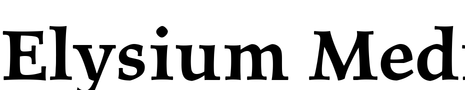 Elysium Medium Plain Font Download Free