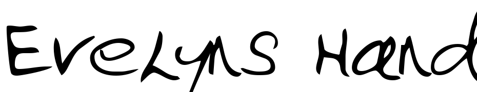 Evelyns Hand Regular Font Download Free