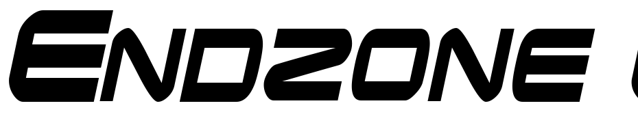 Endzone Condensed Oblique Font Download Free