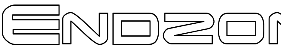 Endzone Outline Black Font Download Free
