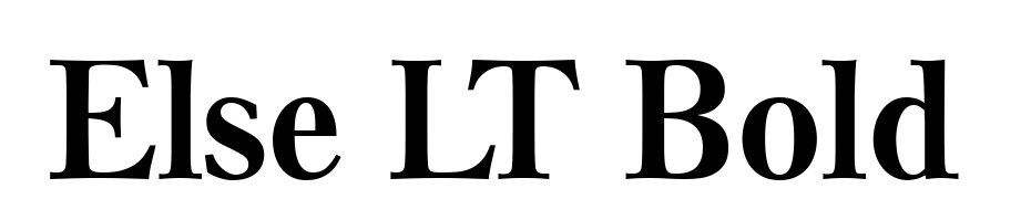 Else LT Bold Font Download Free