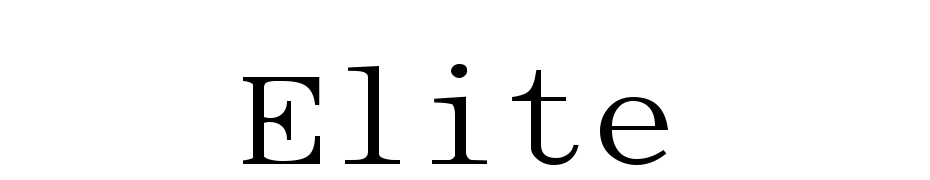 Elite Font Download Free