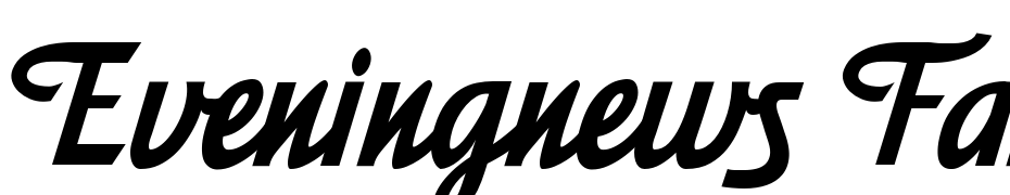 Eveningnews Fancy PDF Font Download Free