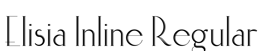 Elisia Inline Regular Font Download Free