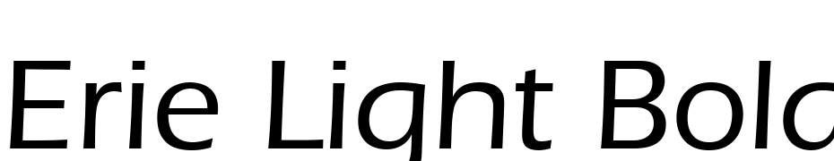 Erie Light Bold Font Download Free