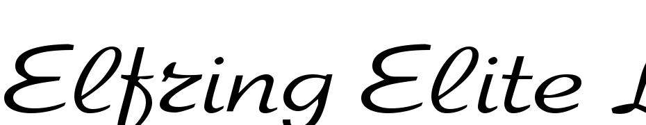 Elfring Elite Light Font Download Free