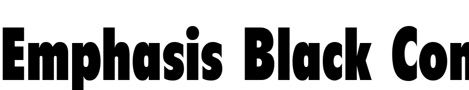 Emphasis Black Condensed SSi Black Condensed Font Download Free