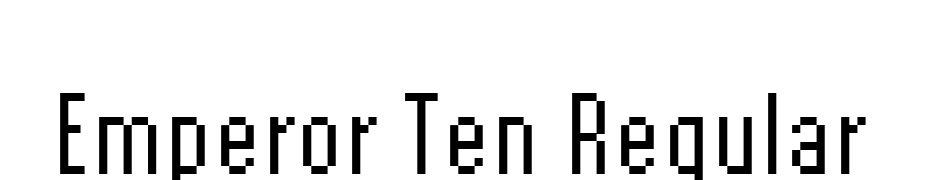 Emperor Ten Regular Font Download Free