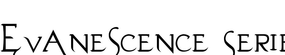 Evanescence Series B Prespaced Font Download Free