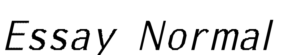 Essay Normal Th Italic Font Download Free
