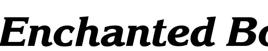 Enchanted Bold Italic Font Download Free