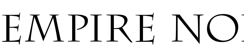 Empire Normal Font Download Free