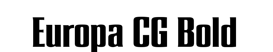 Europa CG Bold Font Download Free