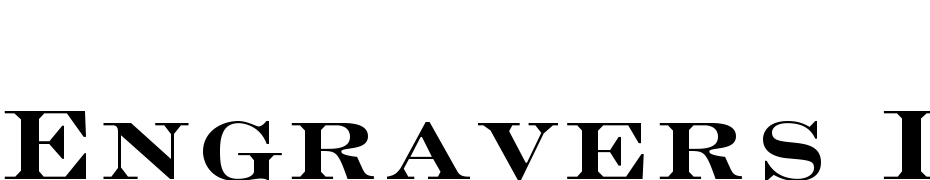 Engravers LT Std Bold Face Font Download Free