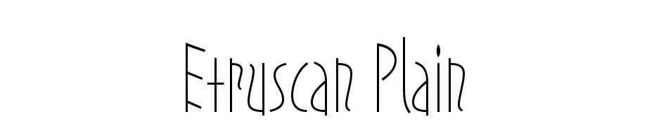 Etruscan Plain Font Download Free