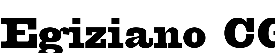 Egiziano CG Black Font Download Free