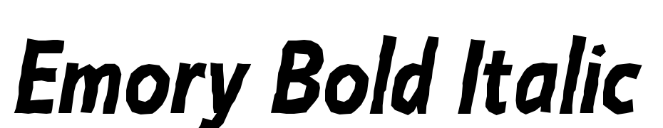 Emory Bold Italic Font Download Free
