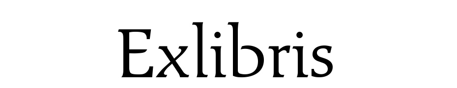 Exlibris Font Download Free