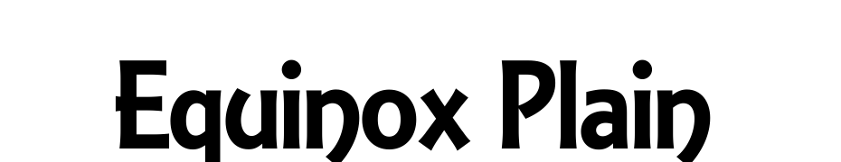 Equinox.. Plain Font Download Free
