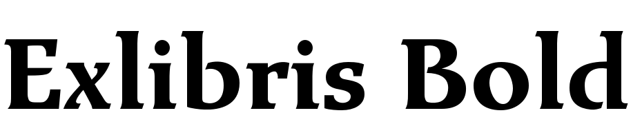 Exlibris Bold Font Download Free