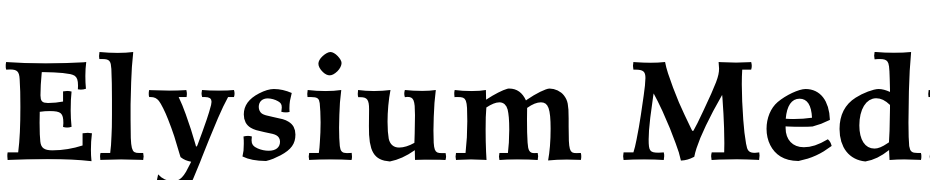 Elysium Medium Plain Font Download Free