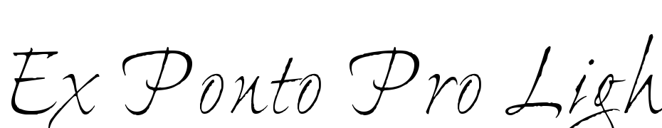Ex Ponto Pro Light Font Download Free