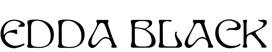 Edda Black Regular Font Download Free
