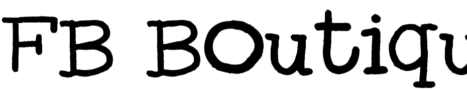 FB Boutique Font Download Free
