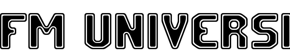 FM University Font Download Free