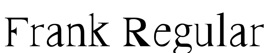 Frank Regular Font Download Free