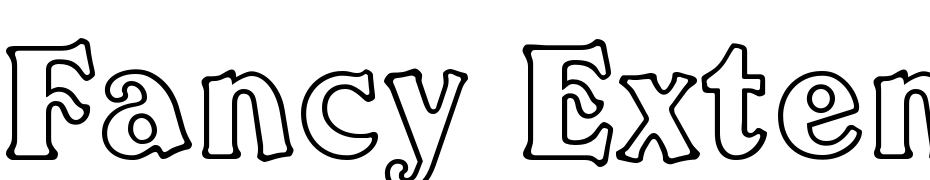 Fancy Extended Outline Font Download Free