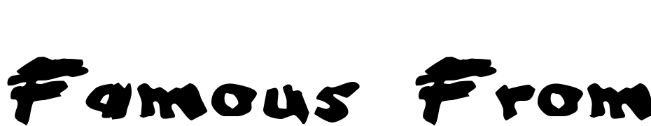 Famous Fromage Font Download Free