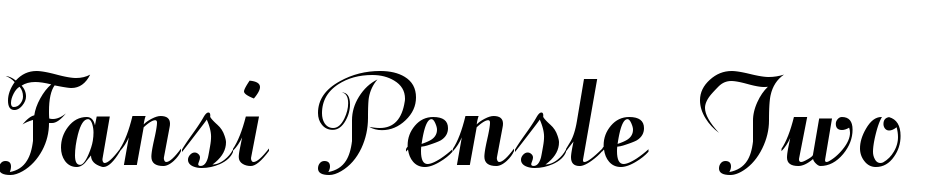 Fansi Pensle Two Bold Font Download Free