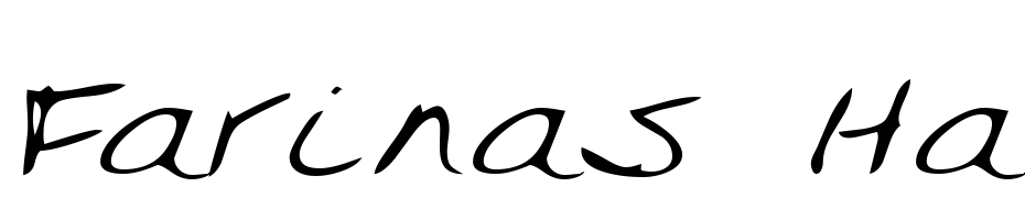 Farinas Hand Regular Font Download Free