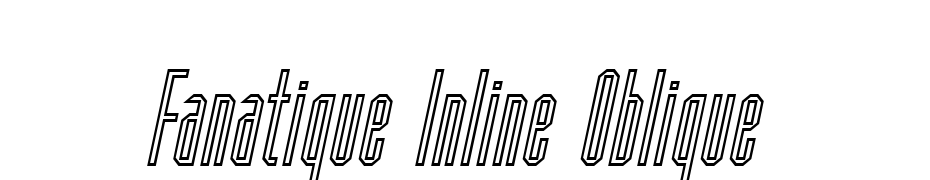Fanatique Inline Oblique Font Download Free