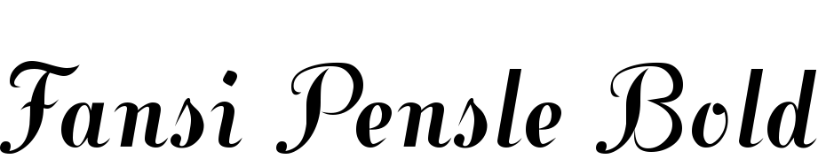 Fansi Pensle Bold Font Download Free