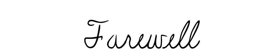 Farewell Font Download Free