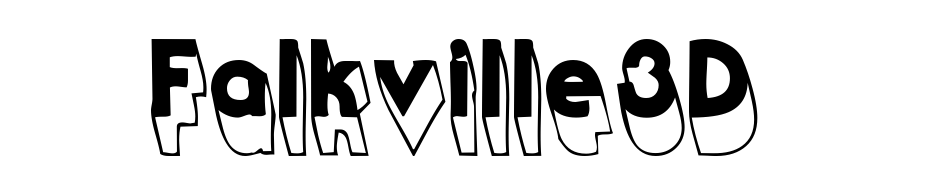 Falkville3D Font Download Free