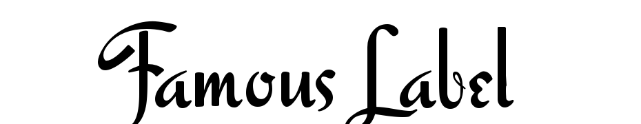 Famous Label Font Download Free
