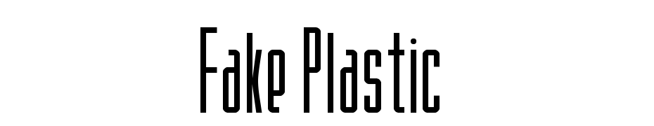 Fake Plastic Font Download Free