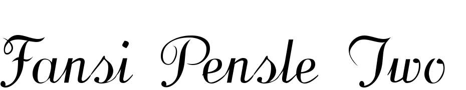Fansi Pensle Two Plain Font Download Free