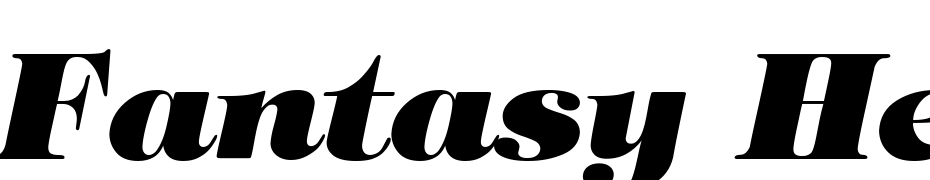 Fantasy Heavy Italic Font Download Free