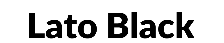 Lato Black Yazı tipi ücretsiz indir