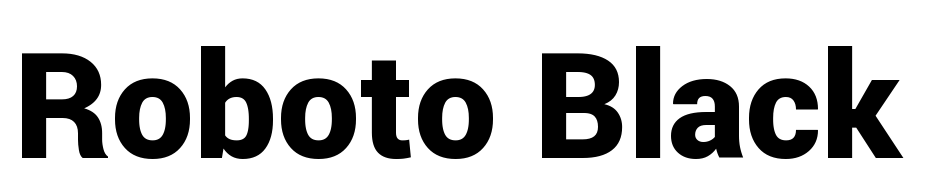 Roboto Black Yazı tipi ücretsiz indir