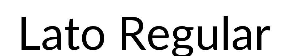 Lato Regular Font Download Free