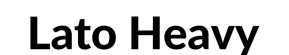 Lato Heavy Font Download Free