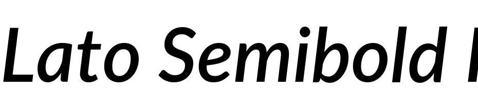 Lato Semibold Italic cкачати шрифт безкоштовно
